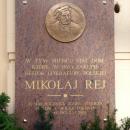 Mikołaj Rej emléktáblája Lublinban