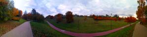 Park Jana Pawła II w Lublinie jesienią